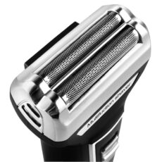 ماشین اصلاح موی صورت کیمی مدل KM-6559، اصلاح به صورت صفر زن، خط زن، دارای سه سری مخصوص برای اصلاح صورت، سر، گوش و بینی، منبع انرژی با کابل USB، تکنولوژی اصلاح به صورت برش چرخشی، مدت زمان شارژ 480 دقیقه و مدت زمان استفاده پس از شارژ 60 دقیقه