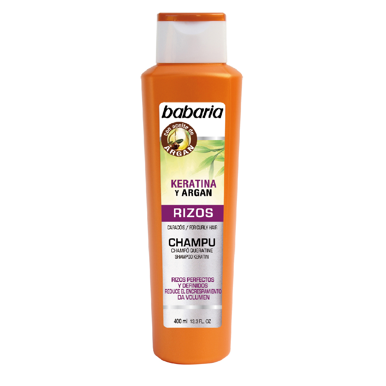 شامپو مو باباریا مدل RIZOS حجم 400 میلی لیتر