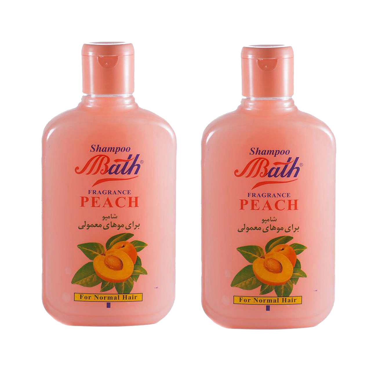 شامپو مو بس مدل Peach حجم 1000میلی لیتر مجموعه 2 عددی