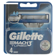 تیغ یدک ژیلت مدل Mach 3 Turbo بسته 4 عددی