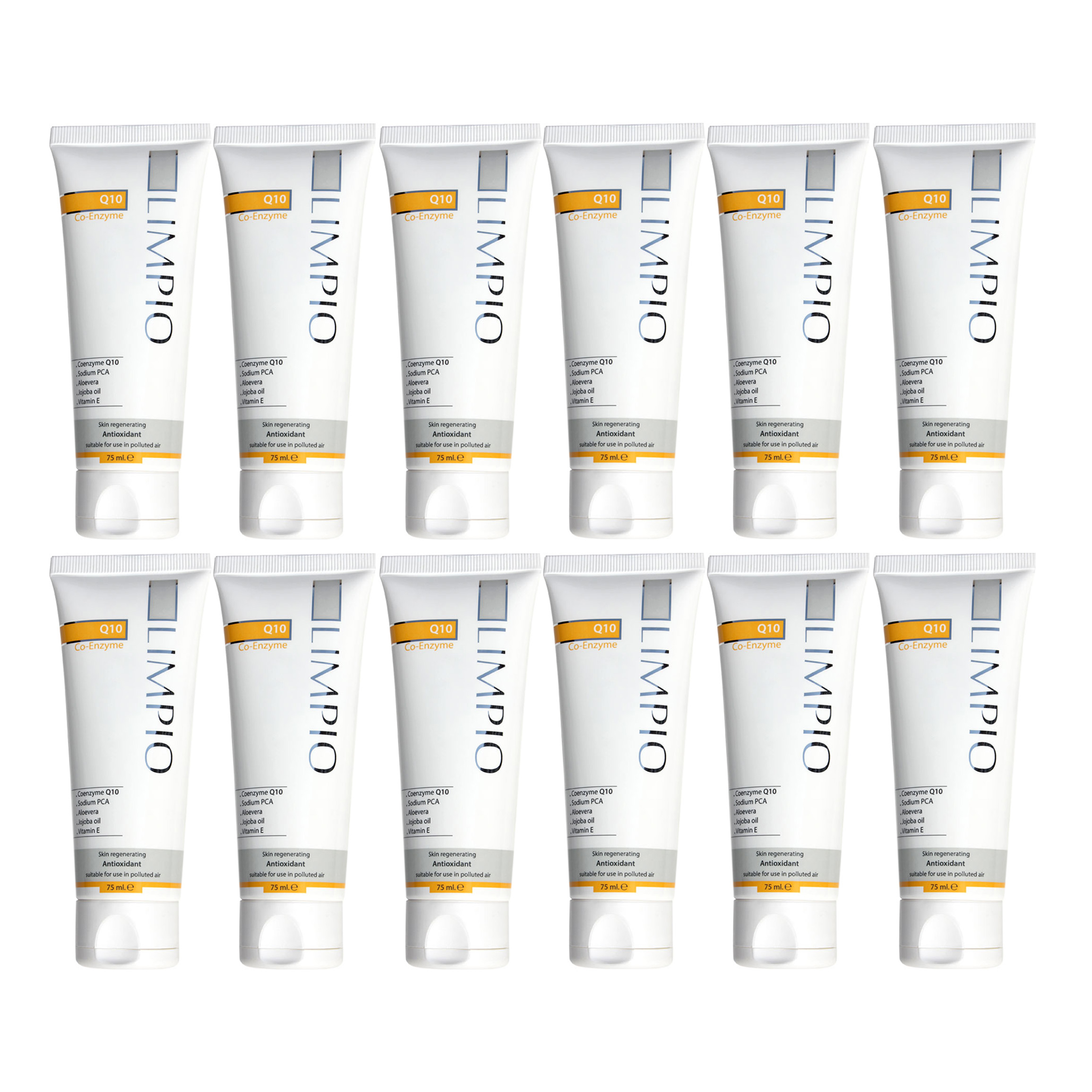 کرم مرطوب کننده لیمپیو مدل Q10 حجم 75 میلی لیتر مجموعه 12 عددی