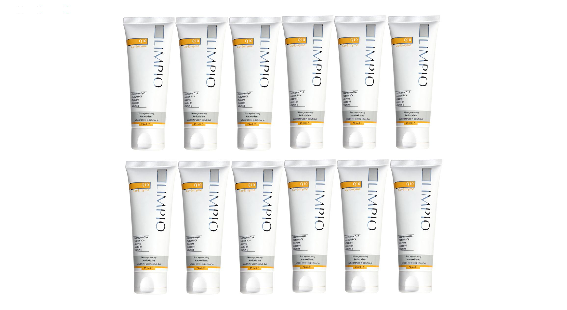 کرم مرطوب کننده لیمپیو مدل Q10 حجم 75 میلی لیتر مجموعه 12 عددی