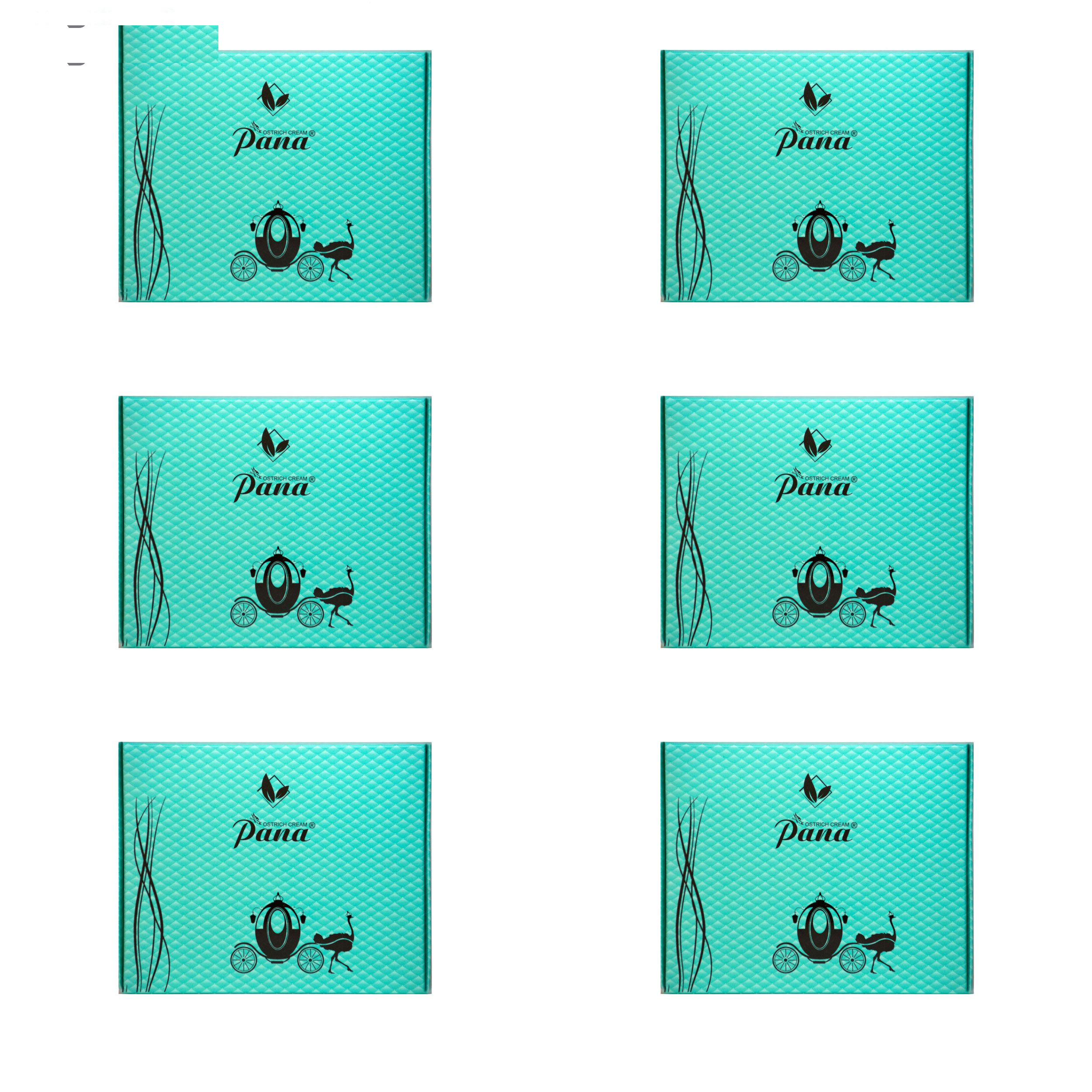 کرم مرطوب کننده پانا مدل 002 وزن 55 گرم مجموعه 6 عددی