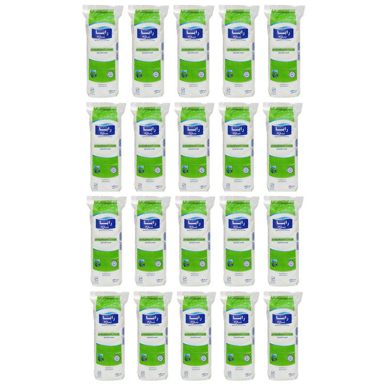 پنبه بهداشتی رایا کد 020 وزن 100 گرم مجموعه 20 عددی