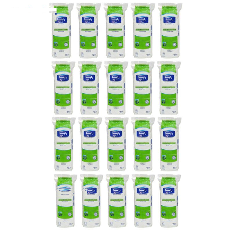 پنبه بهداشتی رایا کد 020 وزن 100 گرم مجموعه 20 عددی