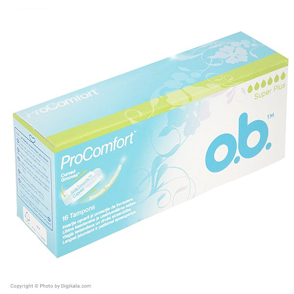 تامپون او.بی سری Procomfort مدل Super Plus شش قطره بسته 16 عددی