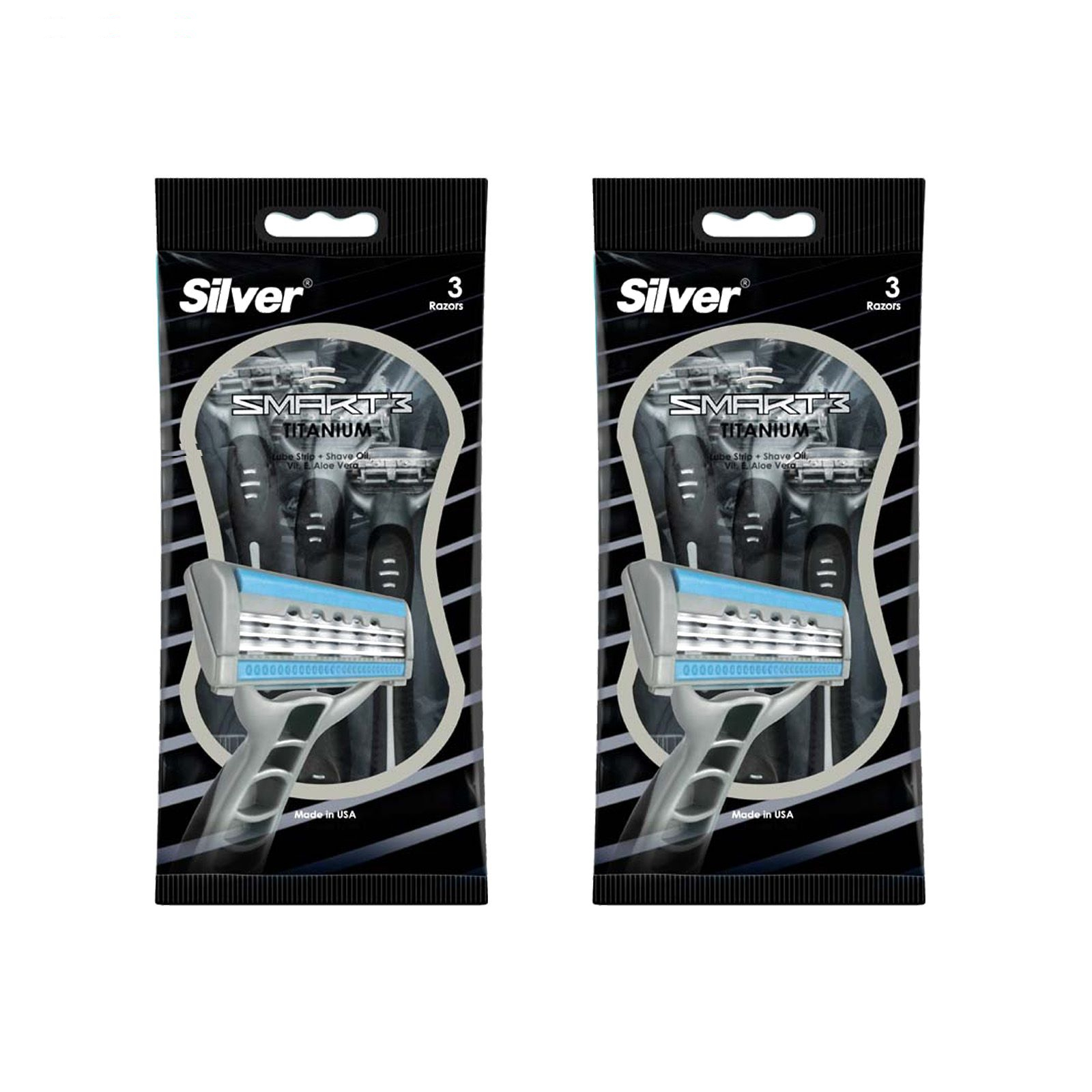 خود تراش سیلور مدل Smart3 مجموعه 2 عددی