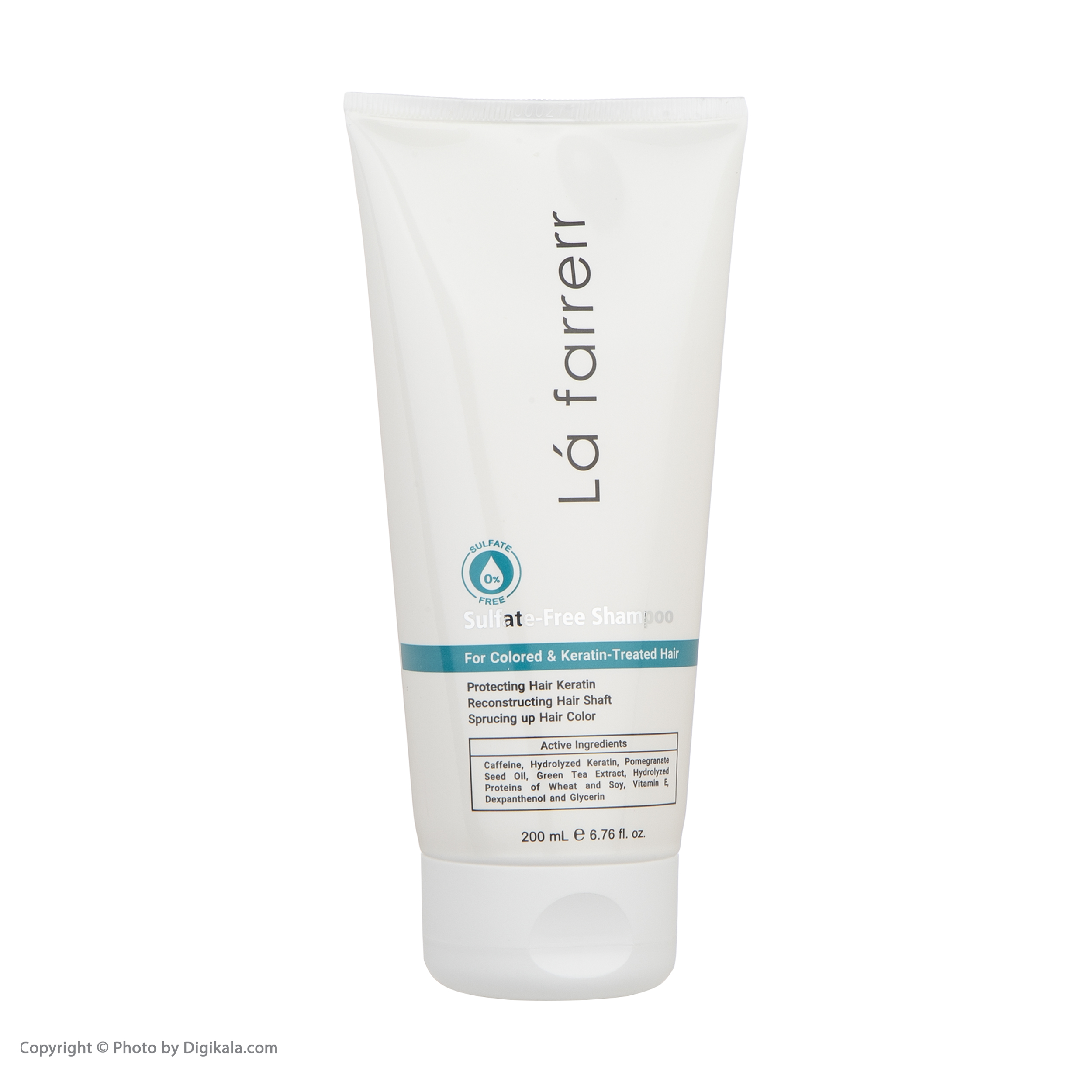 شامپو بدون سولفات لافارر مدل کراتینه مناسب موهای رنگ شده حجم 200 میلیلیتر
