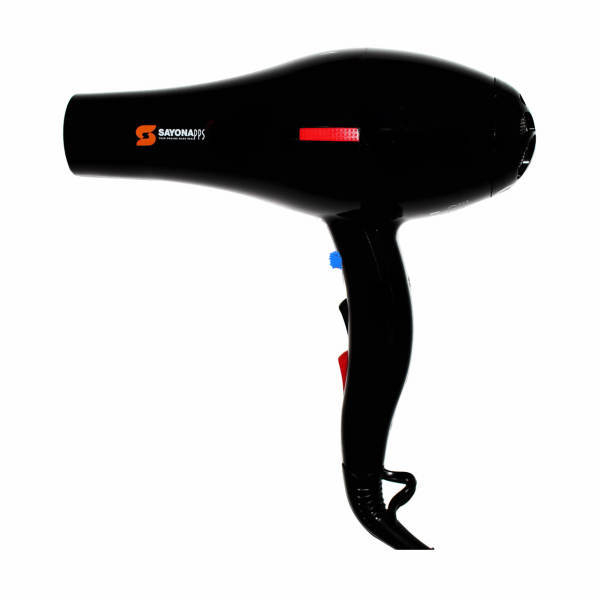 سشوار حرفهای سایونا مدل SY-1200، موتور AC با توان مصرفی 2000 وات، دارای قابلیت تعویض سری و باد سرد، دارای حلقه آویختن، با حالت صافکننده و حجمدهنده، وزن 1100 گرم، تنظیم حرارت 3 حالته و کنترل سرعت 2 حالته، به همراه 2 عدد سری متمرکزکننده پهن و باریک