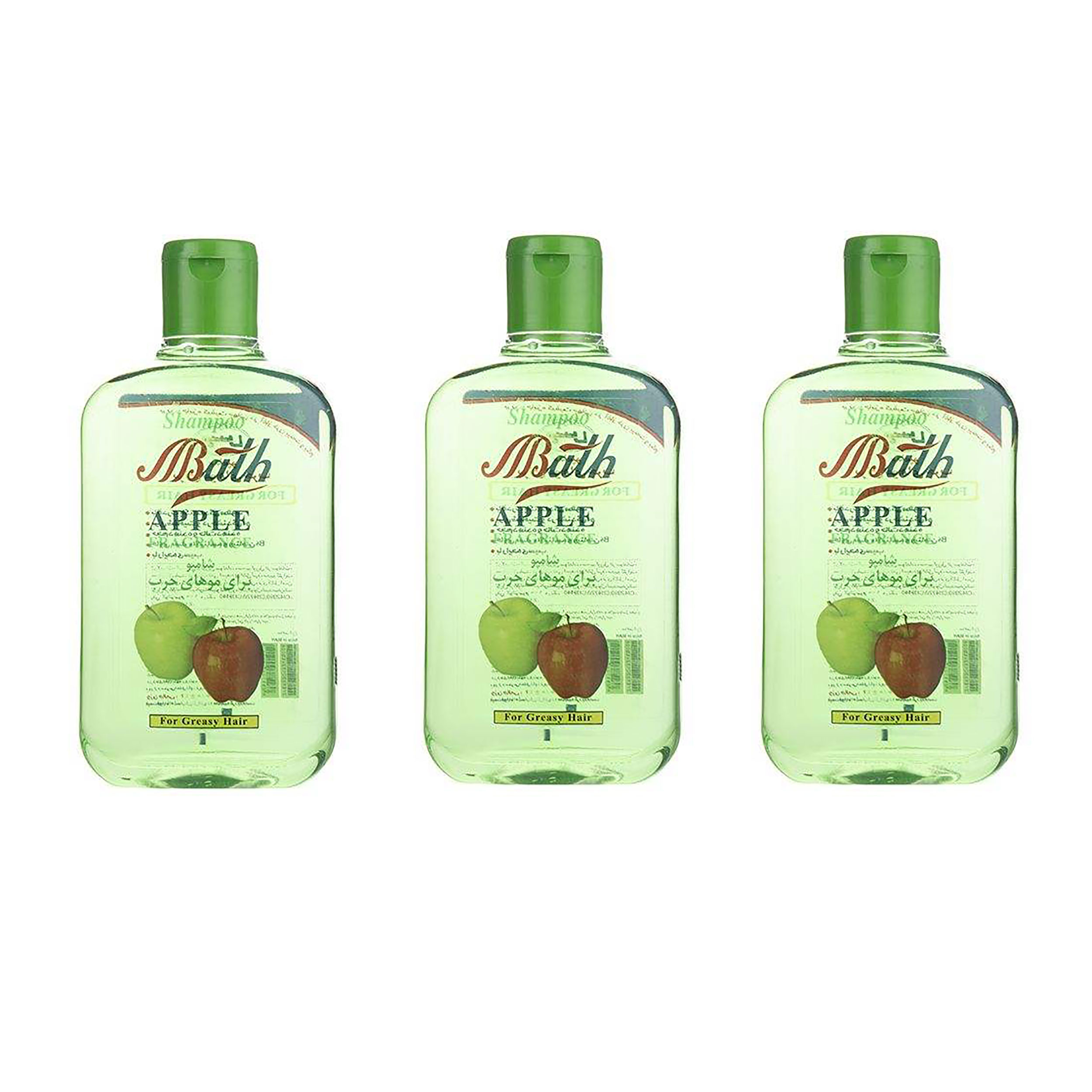 شامپو مو بس مدل Apple حجم 1000 میلی لیتر بسته 3 عددی