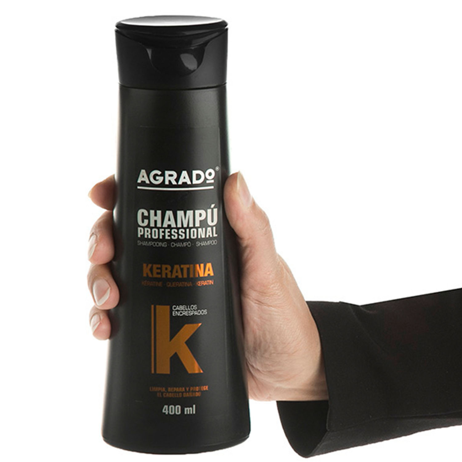 شامپو مو آگرادو مدل کراتینه حجم 400 میلی لیتر بسته 2 عددی