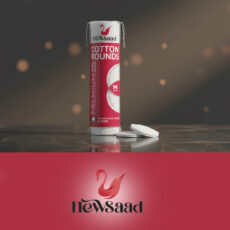 پد پاککننده آرایش صورت نیوساد مدل Cotton-Rounds شش بسته 96 عددی