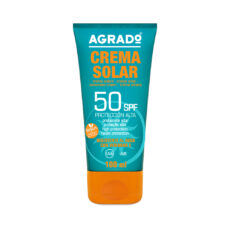 کرم ضد آفتاب بدون رنگ آگرادو SPF 50 مدل +A ‌مناسب انواع پوست‌ حجم 100 میلی‌لیتر