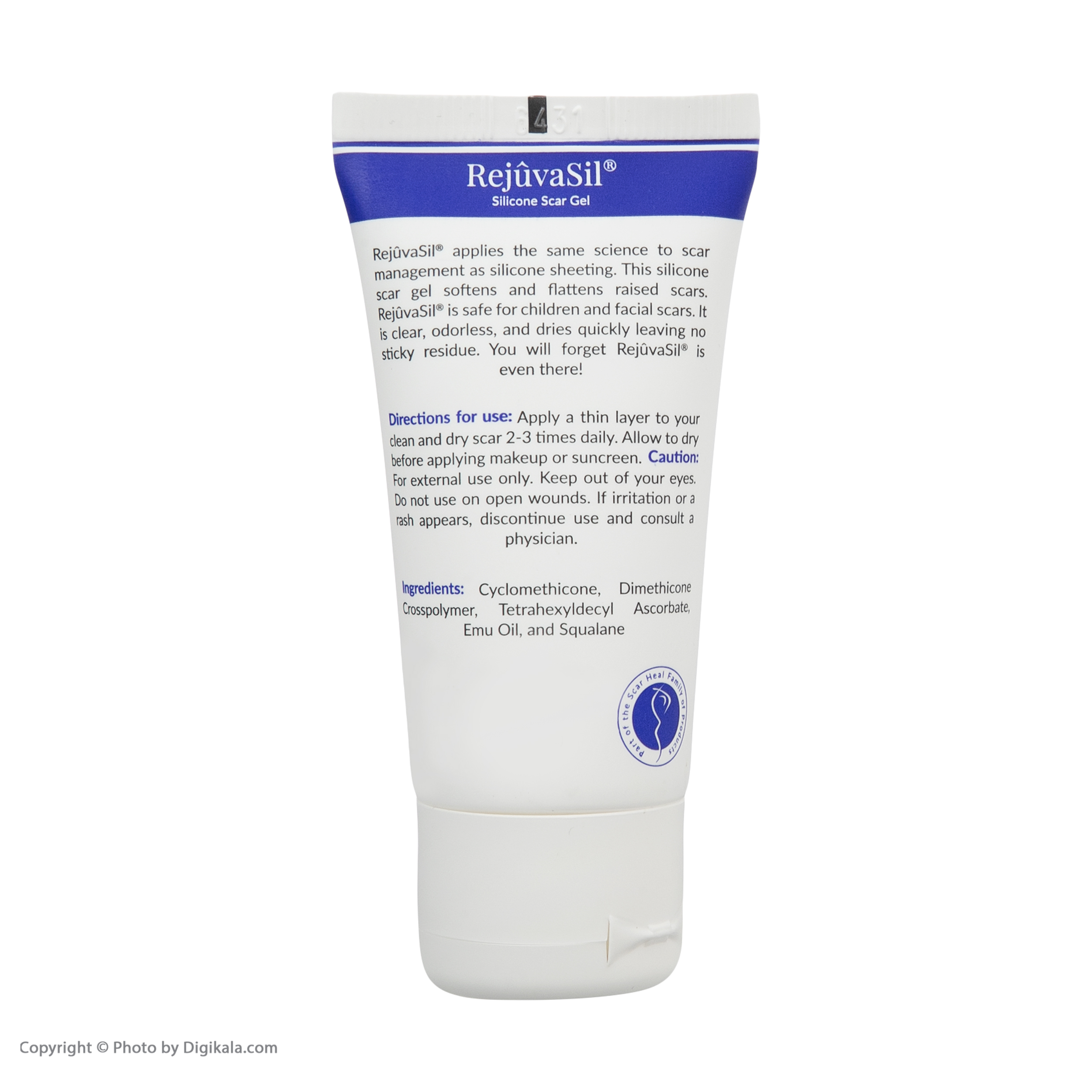 ژل ترمیم کننده اسکار هیل سری رژواسکین مدل Rejuvasil حجم 30 میلی لیتر