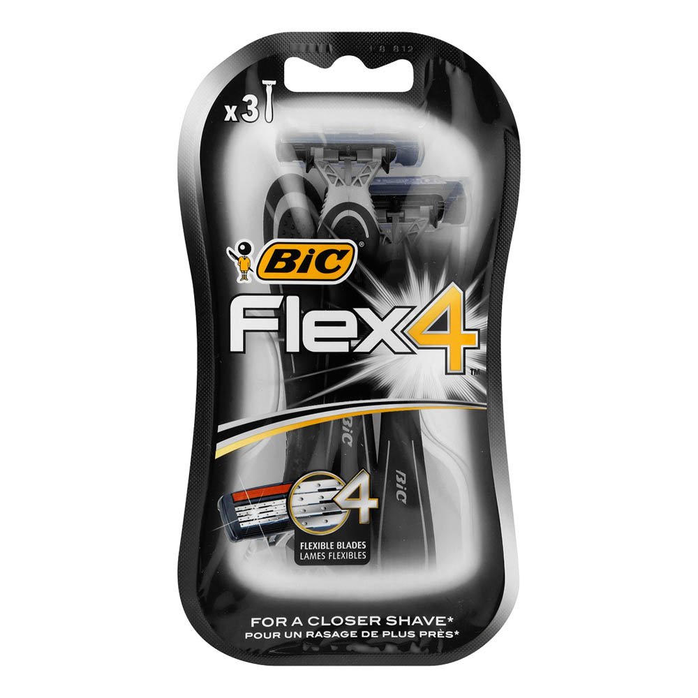 خود تراش بیک مدل Flex 4 بسته 3 عددی