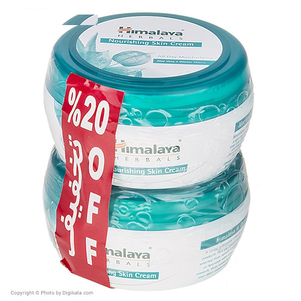 پک کرم مرطوب کننده هیمالیا مدل Herbals حجم 150 میلی لیتر - بسته 2 عددی