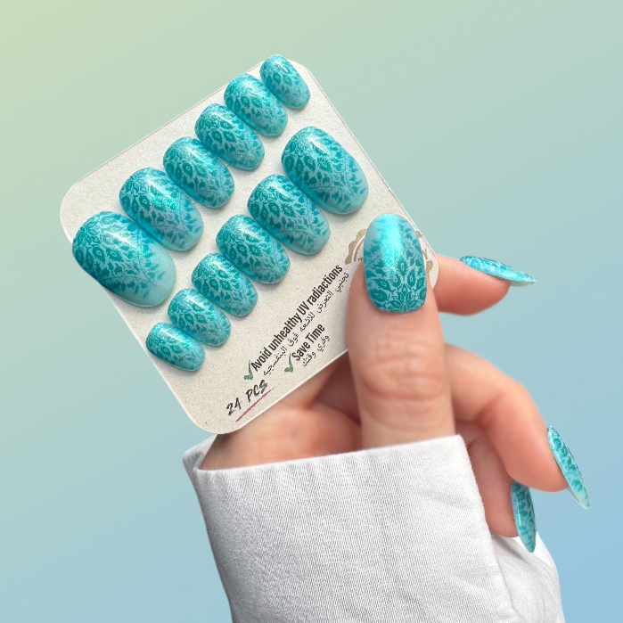 ناخن مصنوعی دست میراکل آرت کد R2400100 بسته 24 عددی