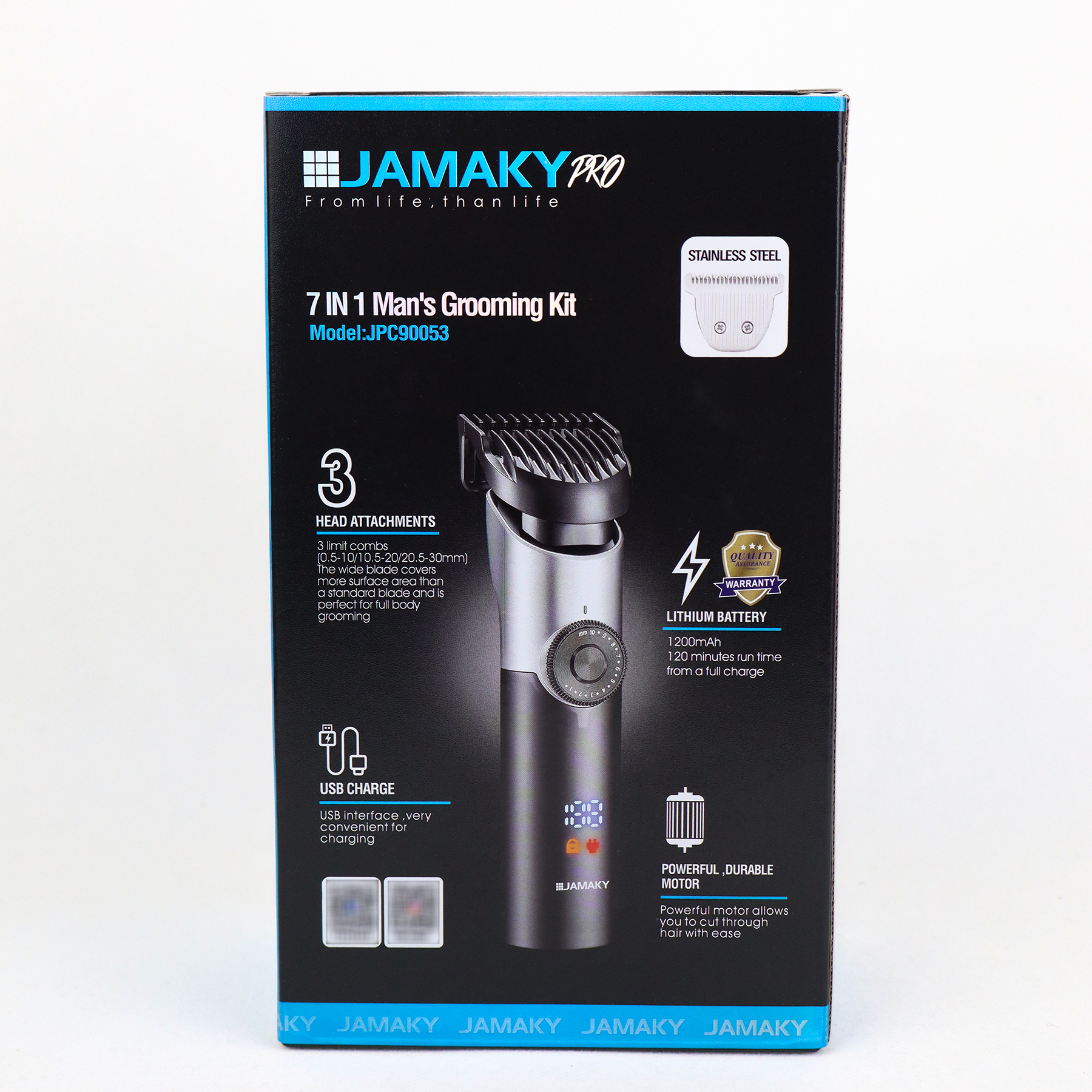 ماشین اصلاح موی سر و صورت شارژی جاماکی مدل JPC90053