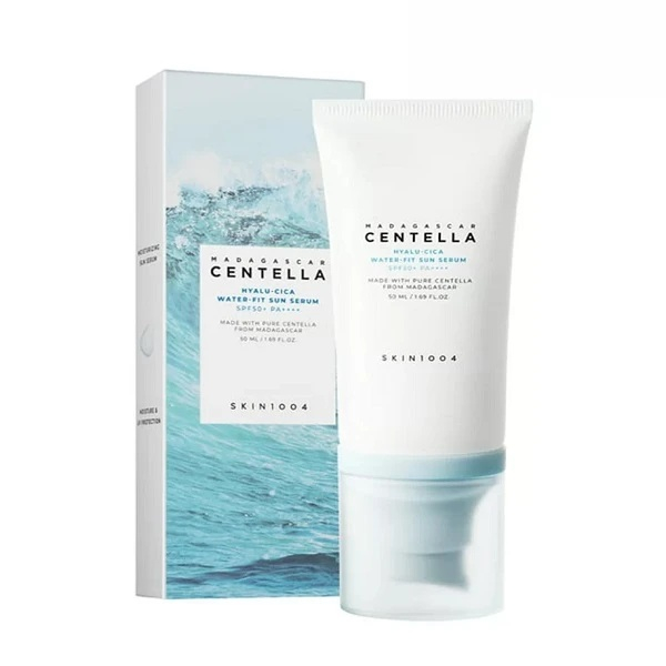 کرم ضد آفتاب بدون رنگ سانتلا SPF 50 مدل Water Fit Sun Serum ‌مناسب پوست‌های نرمال، حساس و خشک حجم 50 میلی‌لیتر