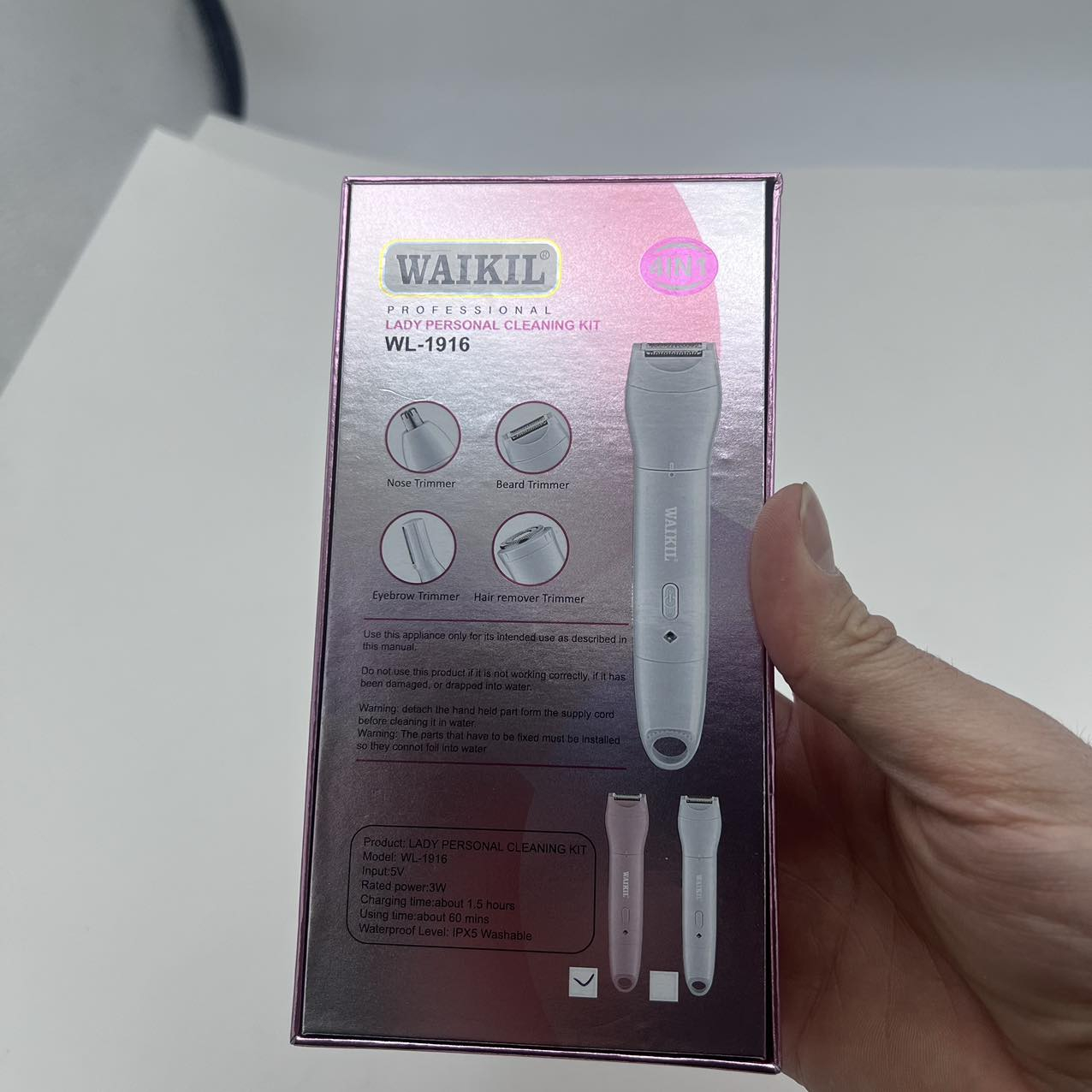 ست اصلاح موی بدن بانوان وایکیل مدل WL-1916