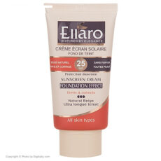 کرم ضد آفتاب رنگی الارو SPF 25 مدل Protection Moyenne تحت لیسانس مناسب پوست‌های چرب حجم 40 میلی‌لیتر