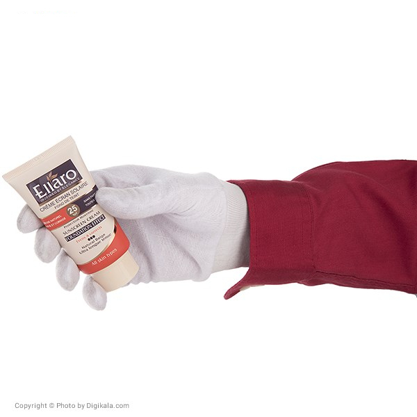 کرم ضد آفتاب رنگی الارو SPF 25 مدل Protection Moyenne تحت لیسانس مناسب پوست‌های چرب حجم 40 میلی‌لیتر