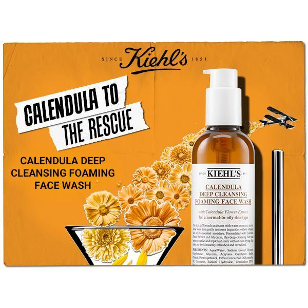 فوم شستشو صورت کیلز مدل کالاندولا مناسب انواع پوست حجم 230 میلی لیتر