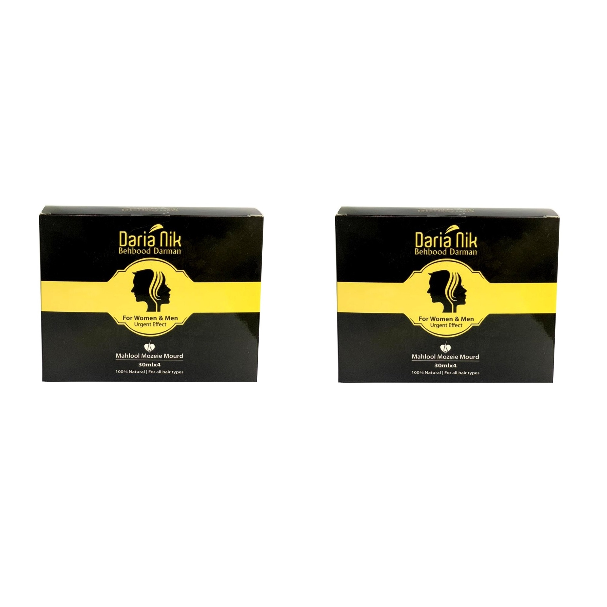 محلول ضدریزش و رفع سفیدی مو و ابرو بهبود درمان داریا نیک مدل Mourd حجم 30 میلی لیتر مجموعه 2 عددی