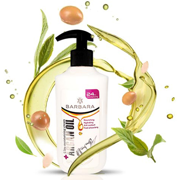 کرم مرطوب کننده باربارا مدل ARGAN OIL حجم 375 میلی لیتر مجموعه 2 عددی