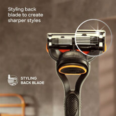 خود تراش ژیلت مدل FUSION 5 POWER به همراه ژل اصلاح ژیلت مدل MOISTURISING حجم 200 میلی لیتر