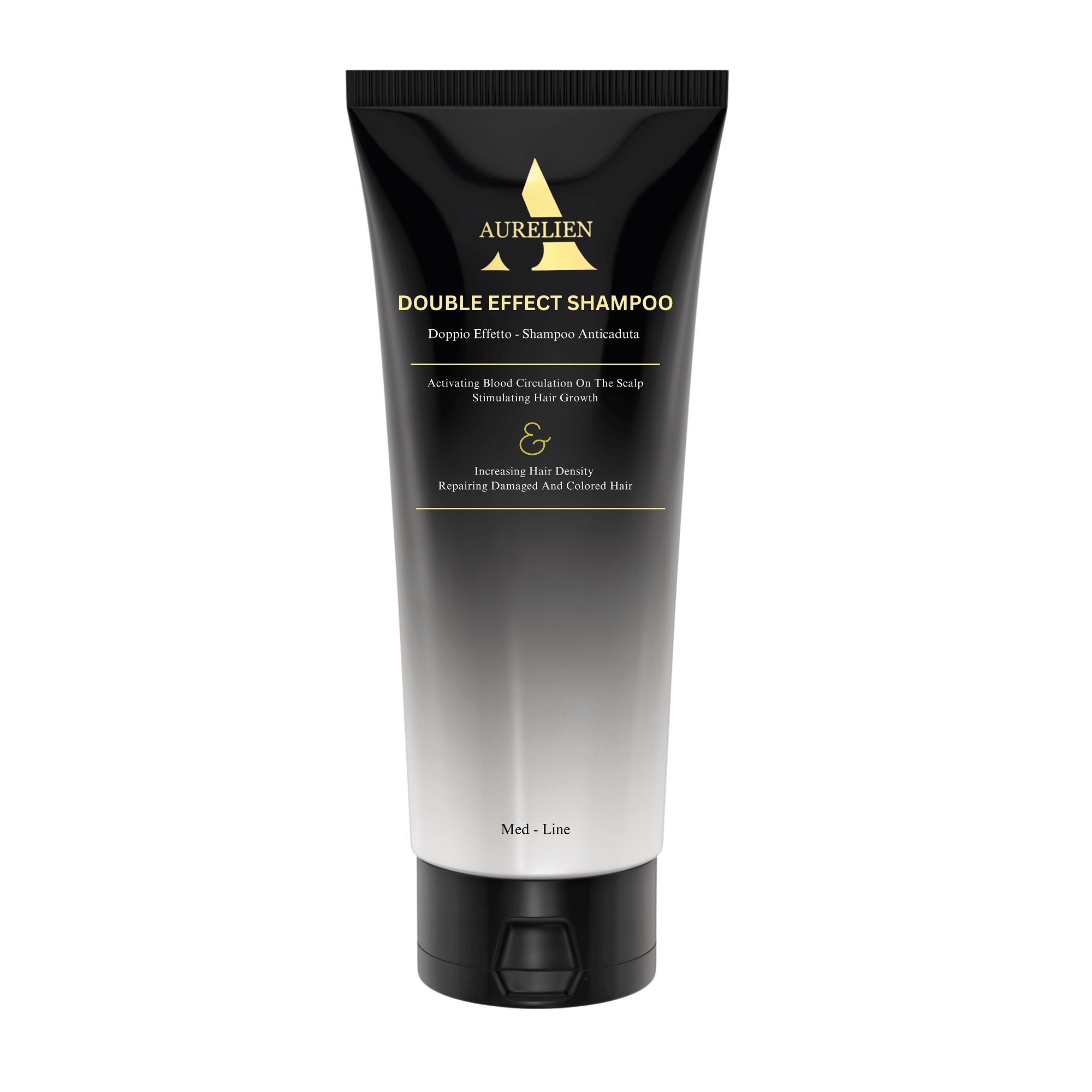 شامپو تقویت کننده و ضد ریزش مو اورلین مدل DOUBLE EFFECT مناسب موهای رنگ شده و آسیب دیده حجم 200 میلی لیتر