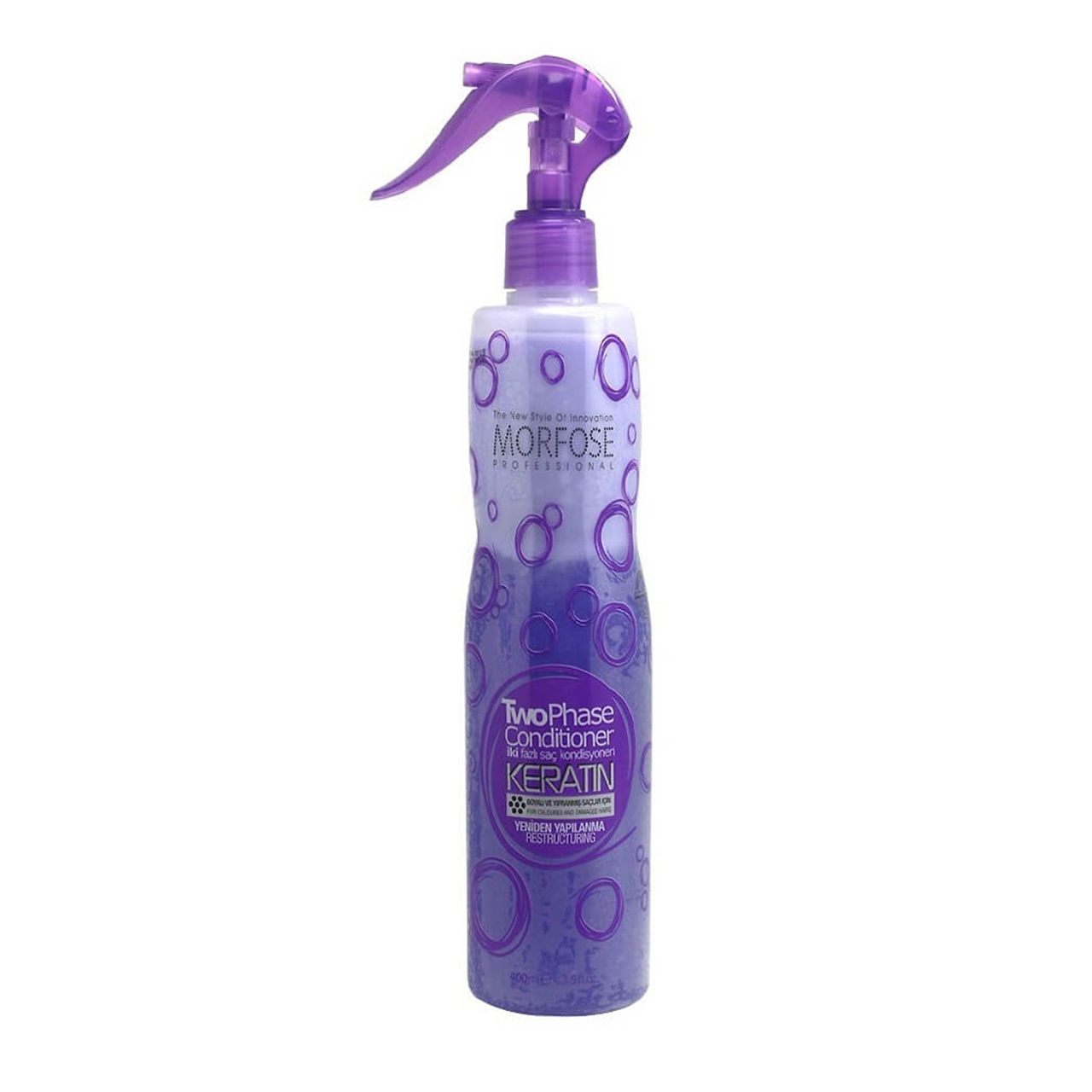 اسپری دو فاز مو مورفوس مدل Keratin حجم 400 میلی لیتر