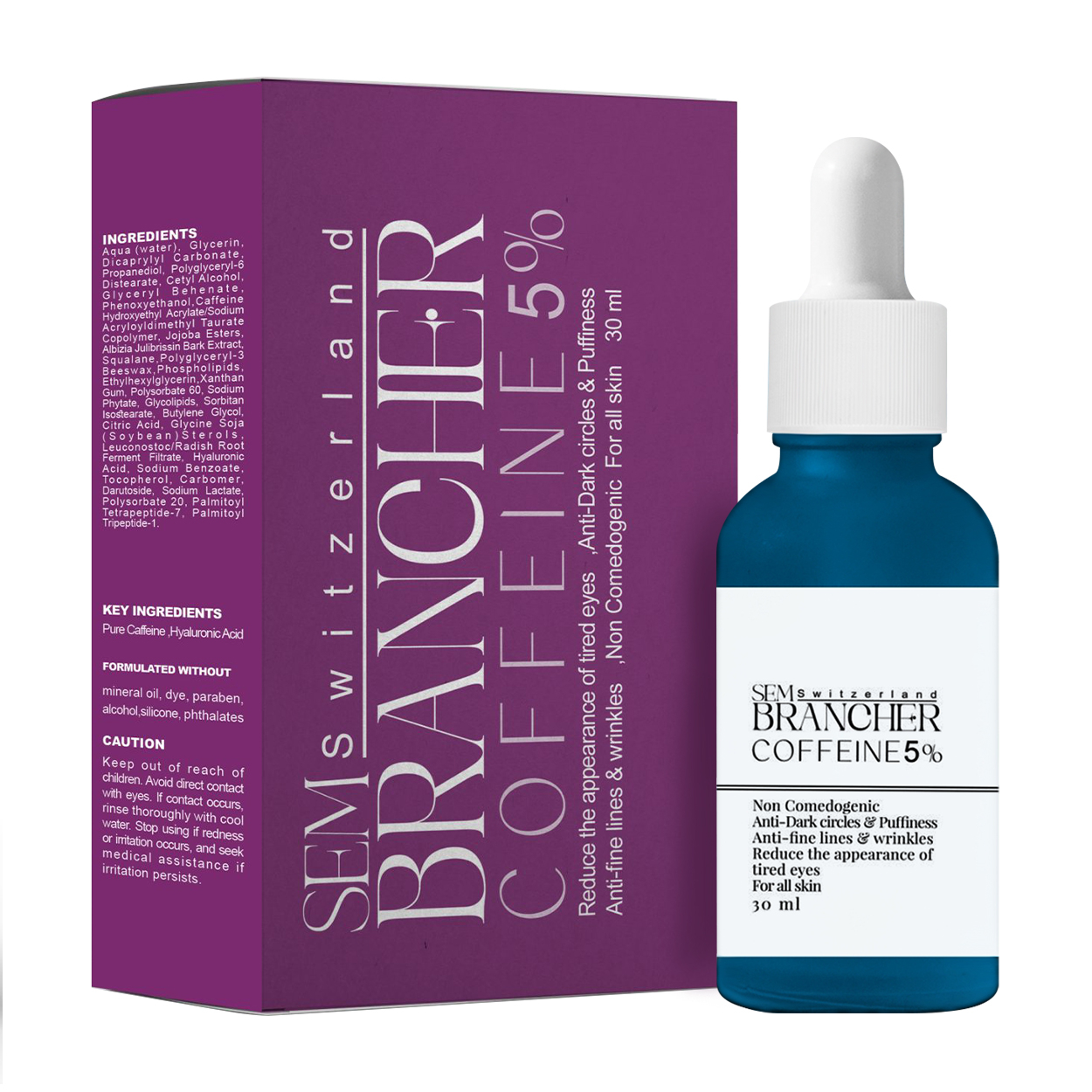 سرم دور چشم سمبرنشر مدل  کافئین حجم 30 میلی لیتر