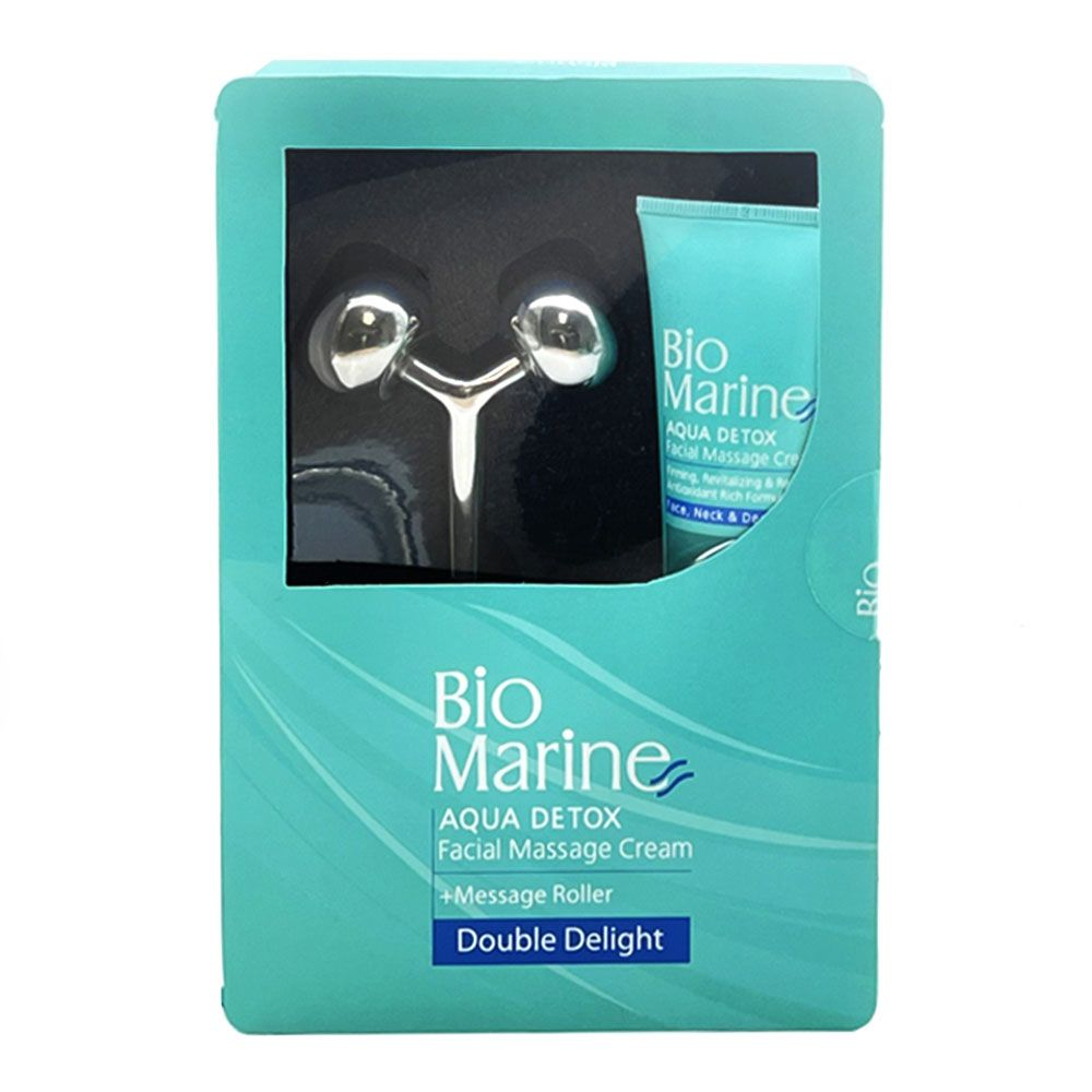 کرم ماساژ بایومارین مدل Double Delight حجم 100 میلی لیتر به همراه ماساژور دستی