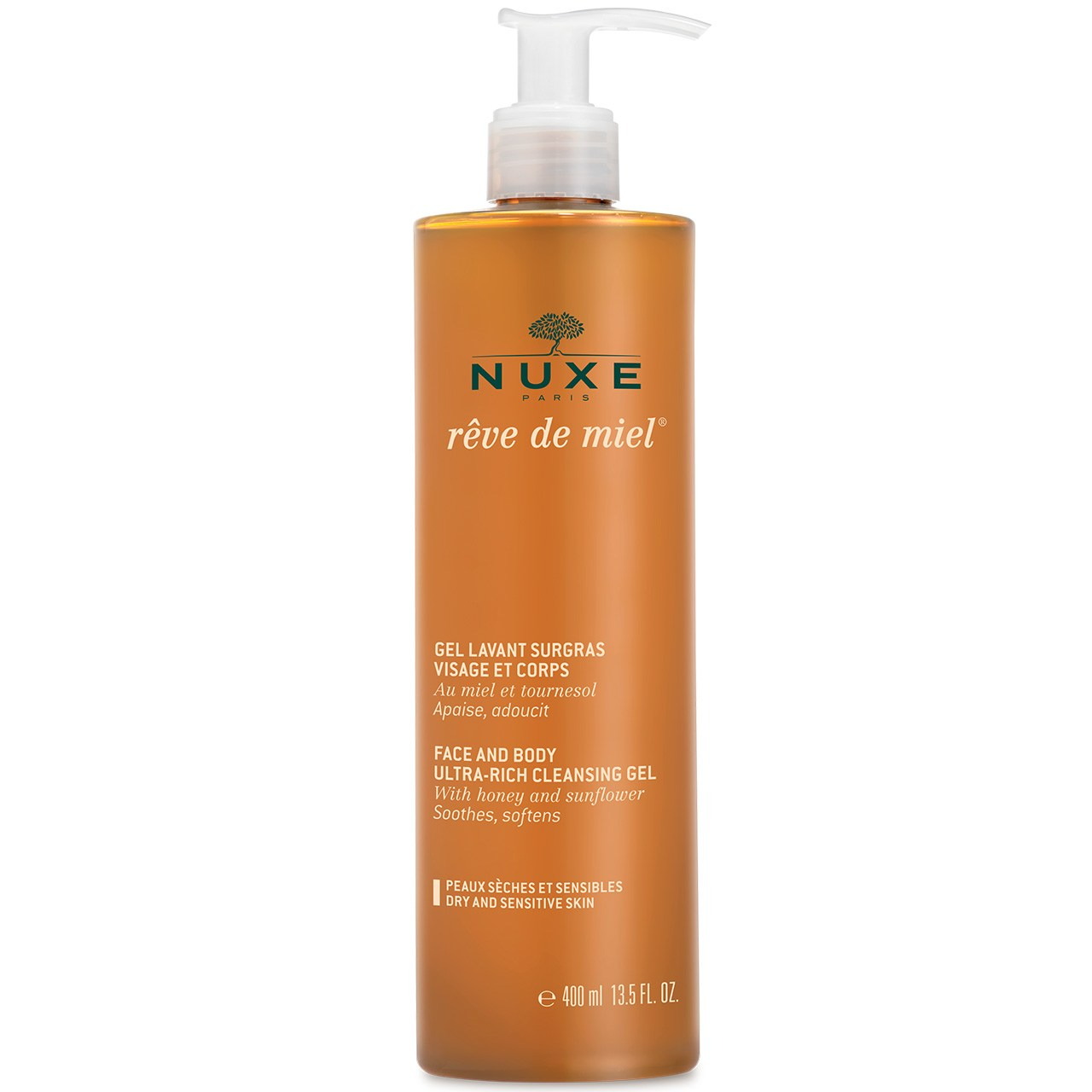 ژل پاک کننده صورت نوکس سری Reve De Miel حجم 400 میلی لیتر