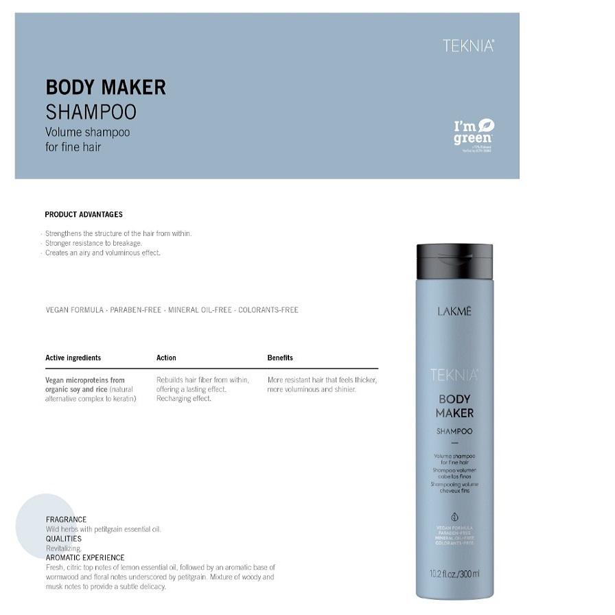 شامپو مو لاکمه مدل Body Maker حجم 300 میلی لیتر