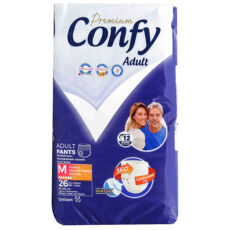 پوشک شورتی بزرگسال کانفی مدل پریمیوم سایز متوسط بسته 26 عددی