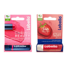 بالم لب لابلو مدل straw کد 5 به همراه بالم لب caring کد 56