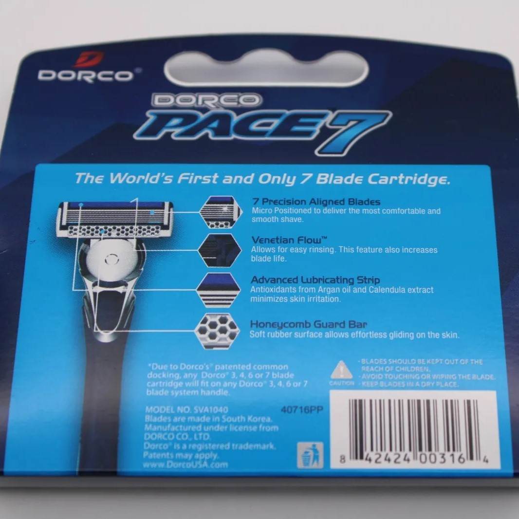 خود تراش دورکو مدل 7 لبه تحت لیسانس به همراه تیغ یدک بسته 5 عددی