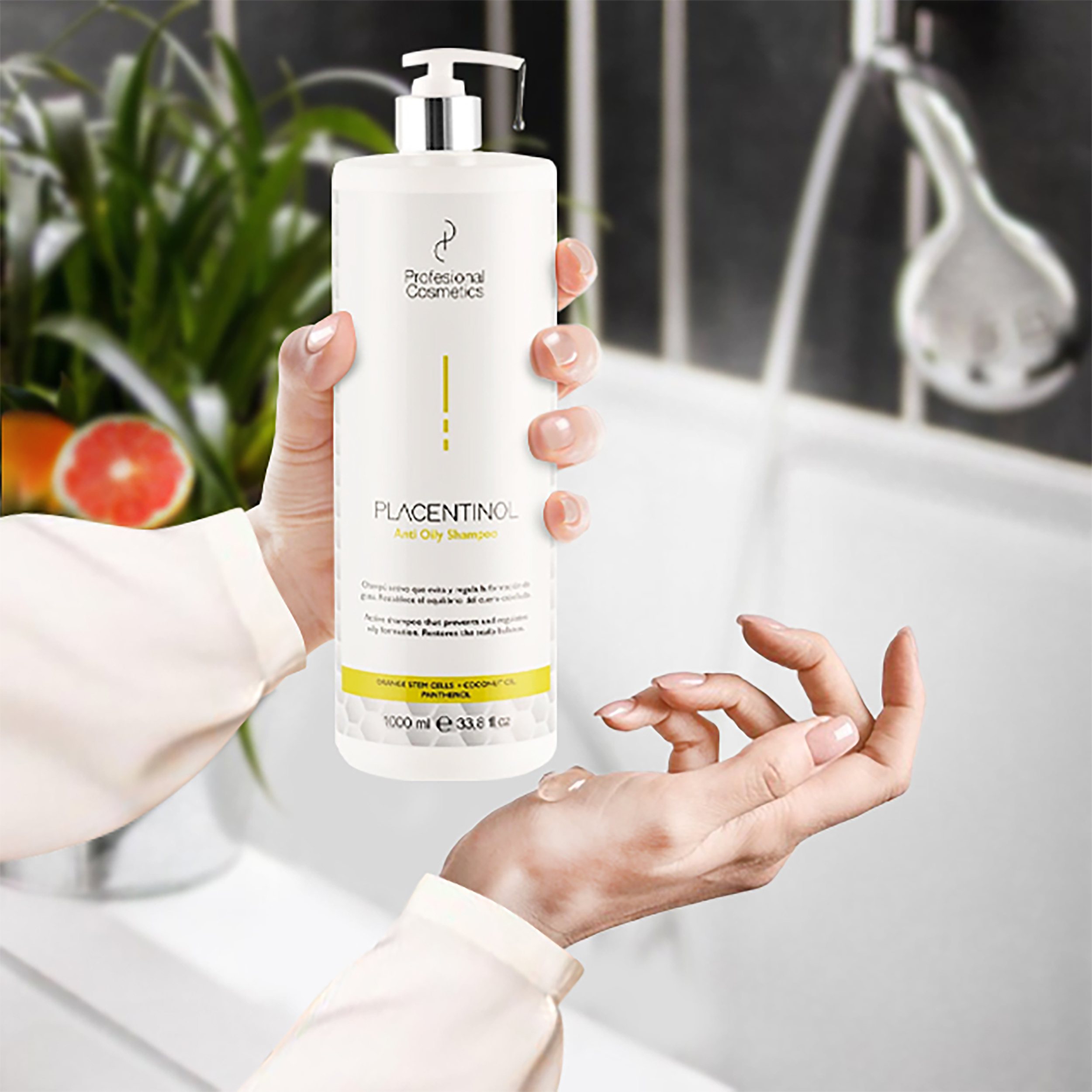 شامپو مو پروفشنال کازمتیکز مدل Anti Oily مناسب موهای چرب حجم 1000 میلی لیتر