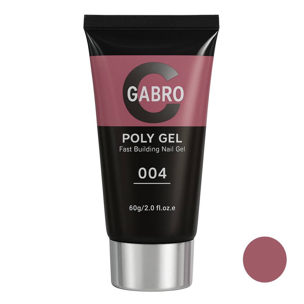 پلی ژل کاشت ناخن گبرو مدل 004 وزن 60 گرم رنگ هلویی