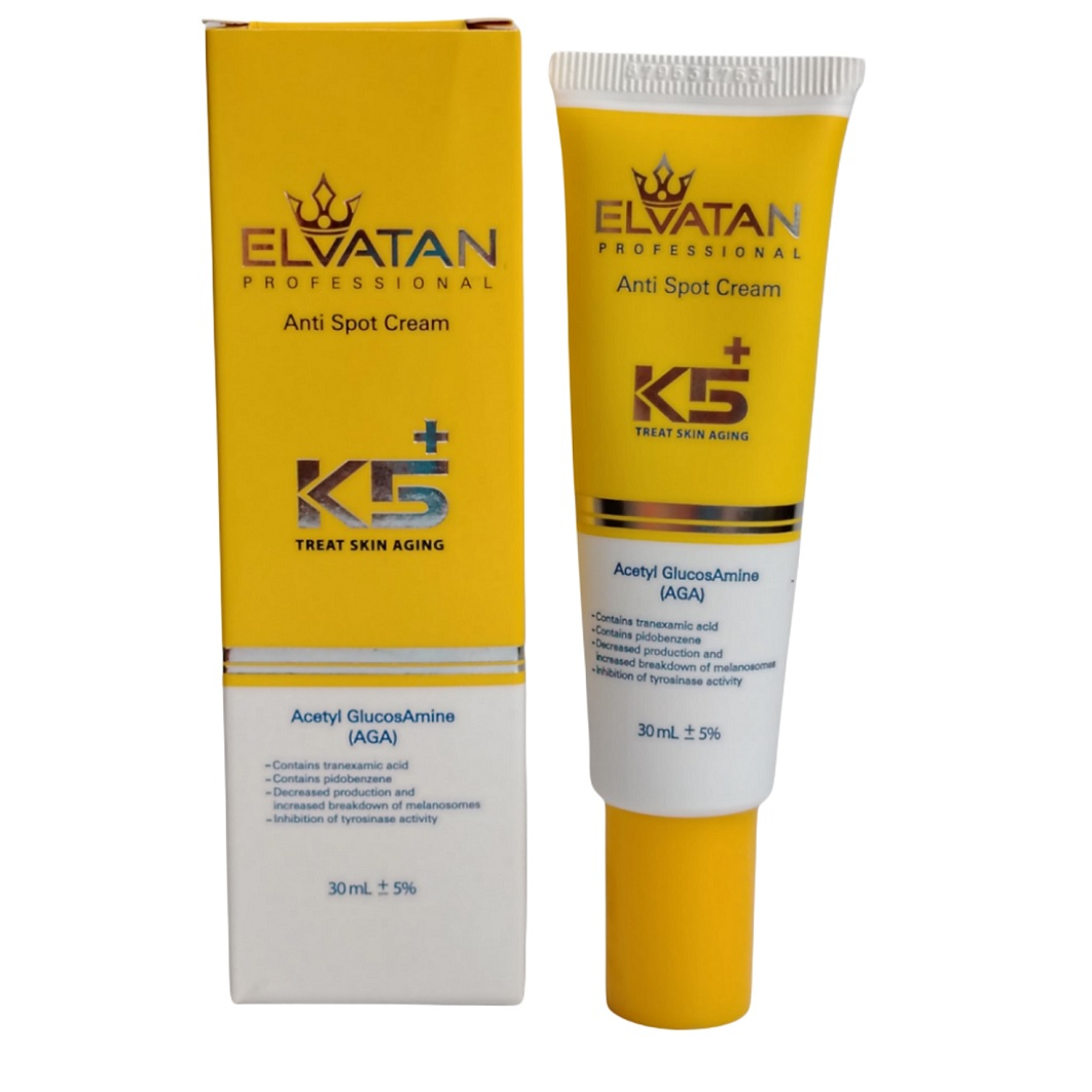 کرم ضد لک الواتان مدل K5+ مناسب برای انواع پوست حجم 30 میلی لیتر بسته دو عددی