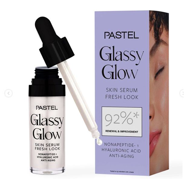 سرم پوست پاستل مدل GLASSY GLOW حجم 14.4 میلی لیتر
