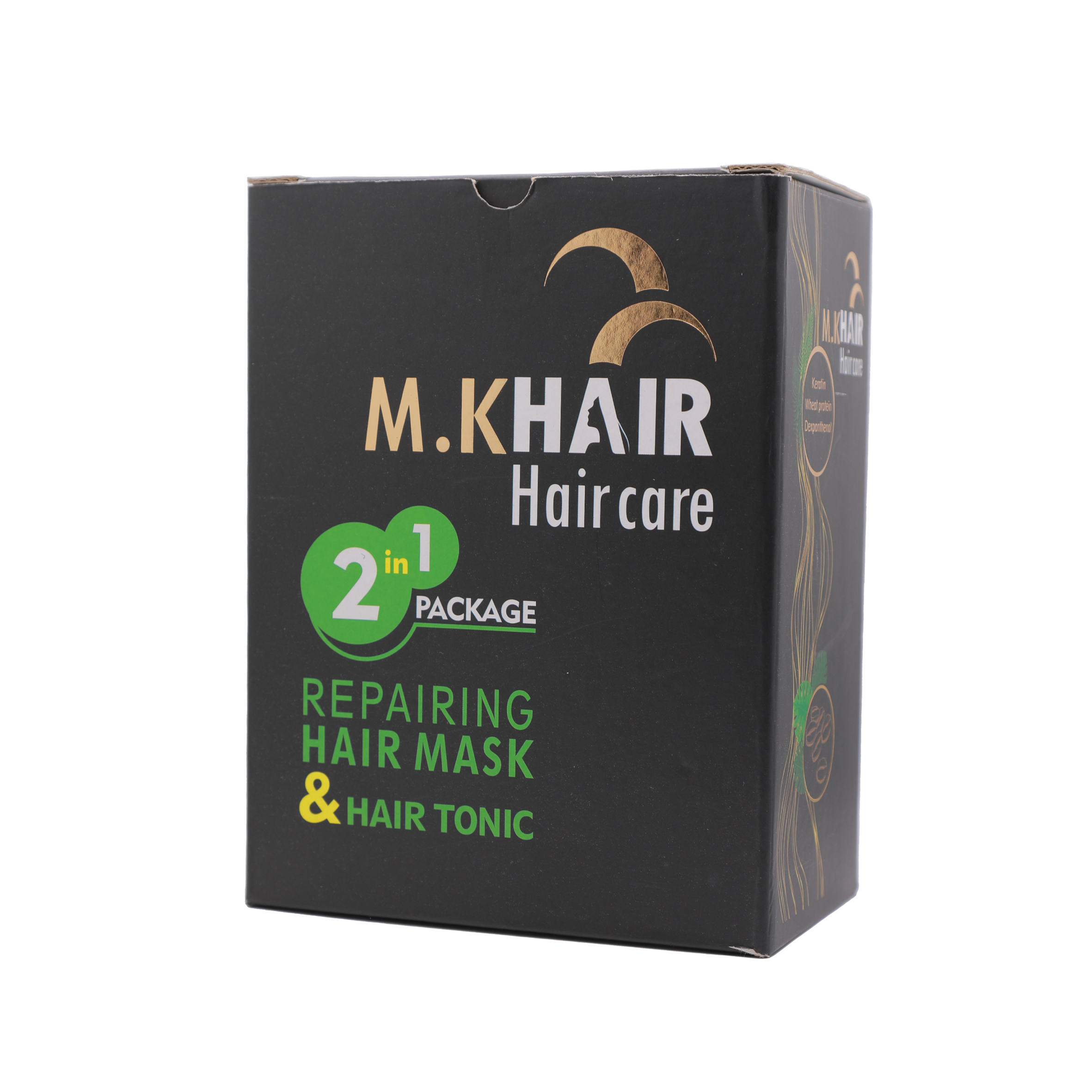 ماسک مو مروان خیر مدل کافئین حجم 500 میلی لیتر به همراه تونیک تقویت کننده حجم 150 میلی لیتر