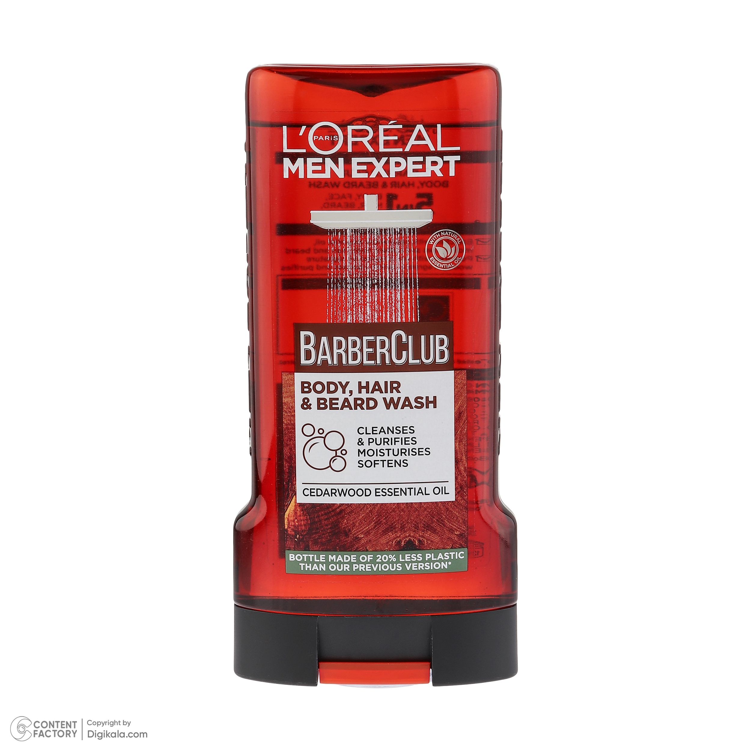 شامپو سر و بدن  لورآل مدل Barber Club مناسب برای انواع پوست حجم 300 میلی لیتر