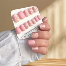 ناخن مصنوعی دست میراکل آرت مدل flower کد SH2400105 بسته 24 عددی