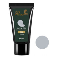 پلی ژل کاشت ناخن پرنسس مدل P02 وزن 60 گرم رنگ طوسی