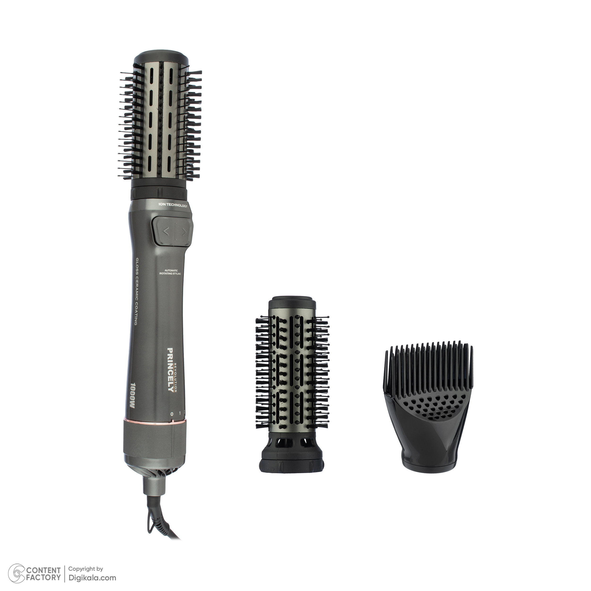 سشوار برس دار چرخشی پرنسلی مدل PR312AT