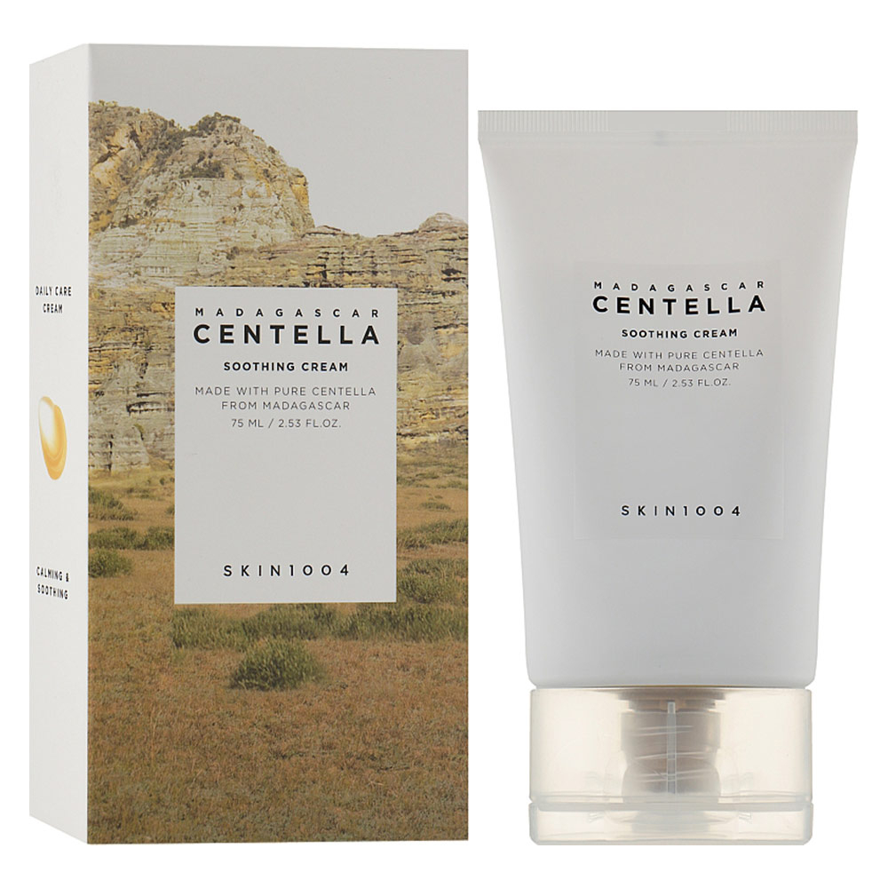 کرم مرطوب کننده دست و صورت سانتلا مدل Soothing مناسب پوست‌های خشک و معمولی حجم ۷۵ گرم