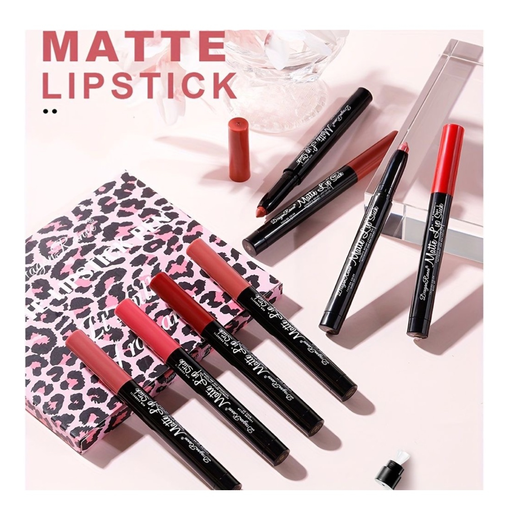 رژ لب مدادی دراگون رانی مدل AR مجموعه 12 عددی